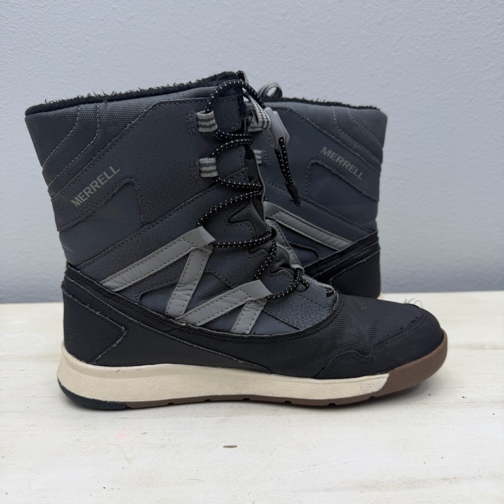 Merrell Grey Crush 3.0 Waterproof Winter Boots Size 4 - Picture 2 of 7